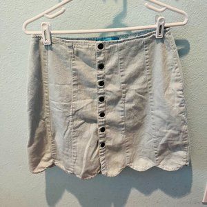 Button-up Jean Skirt